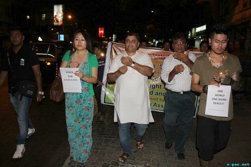 (For Richard Loitam and Dana) Candle Rally of peace for North East Indians at Mumbai ::  May 12 2012