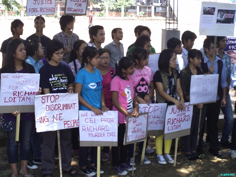 Protest rally against murder of Loitam Richard held in Tripura :: 05 May 2012