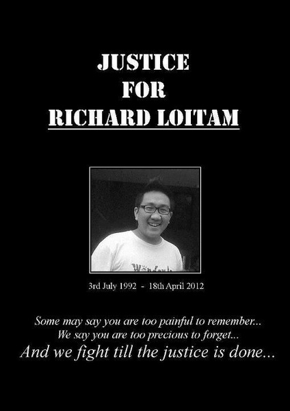 Justice for Richard Loitam :: April  2012