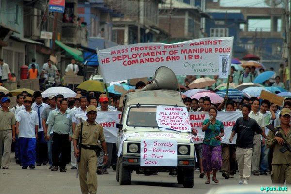 CCpur protest against deployment of Commandos and IRB :: August 11 2009
