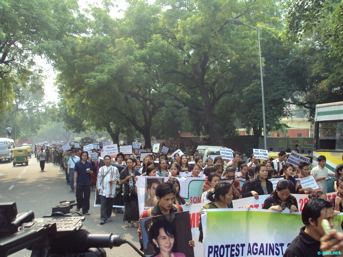 Protest Rally at Jantar Mantar against Burma's 2010 Election :: 3 Nov 2010