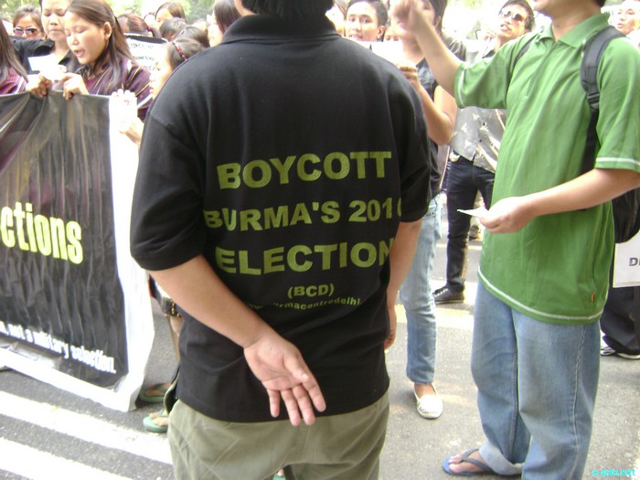 Protest Rally at Jantar Mantar against Burma's 2010 Election :: 3 Nov 2010