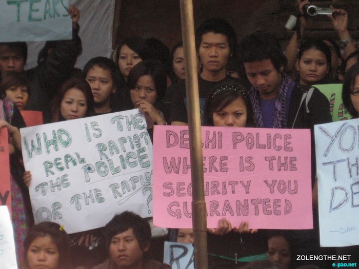 NE Students protests against sexual crimes in Delhi :: 29 November 2010