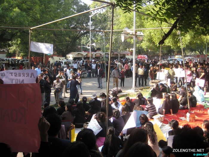 NE Students protests against sexual crimes in Delhi :: 29 November 2010