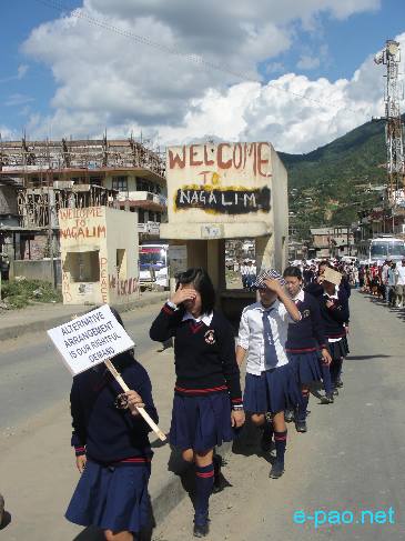 Mass Rally for severing ties with Govt of Manipur at Senapati :: 20 October 2010