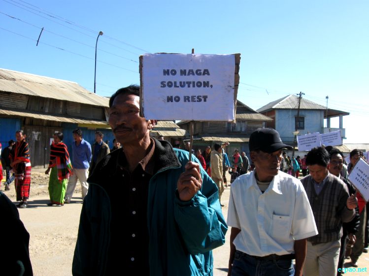 A rally in Ukhrul demanding 'Alternative Arrangement' on 25th November 2011