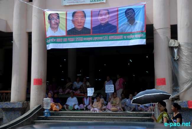 Sit-In-Protest for Inner Line Permit System in Manipur :: 21 August 2011