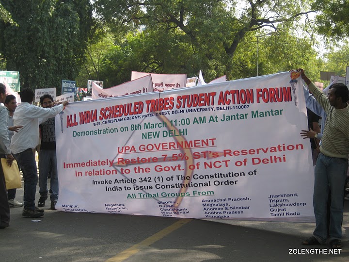 Rally against cancellation of Scheduled Tribe reservation, New Delhi :: 08 March 2011 