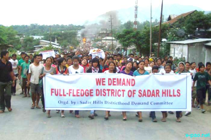 Economic Blockade imposed by the Sadar Hills Districthood Demand Committee :: August 3 2011