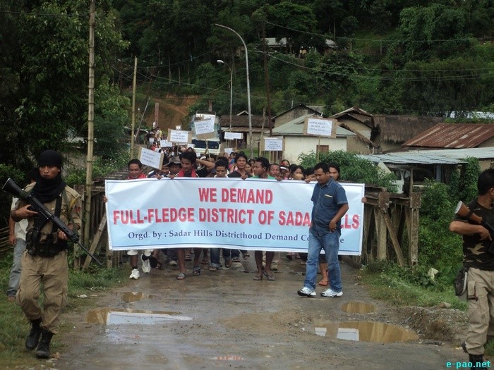 Economic Blockade imposed by the Sadar Hills Districthood Demand Committee :: August 6 2011