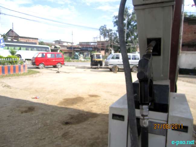 Fuel and essential commodities scarcity due to Sadar Hills District demand Blockade and counter-Blockade :: August 28 2011