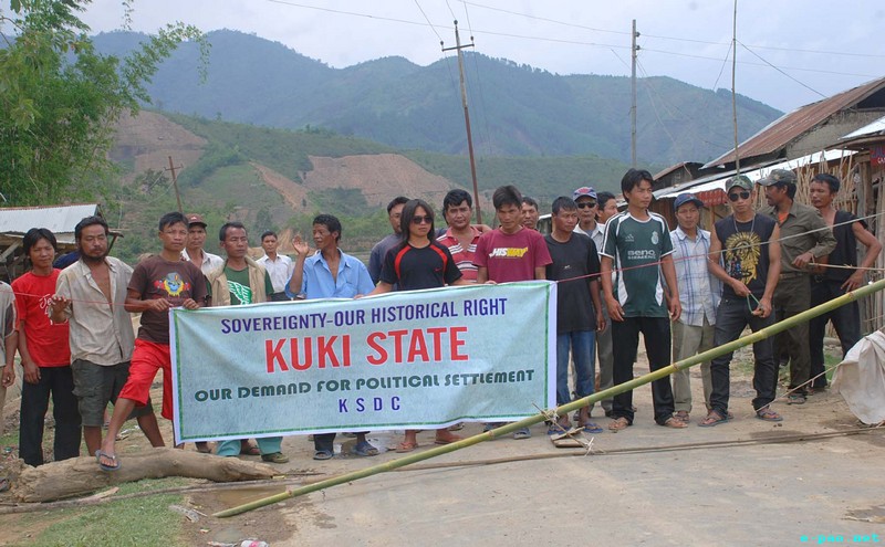 Three-day bandh for demand for a separate Kuki state at Saikul, Manipur on 13 May 2012