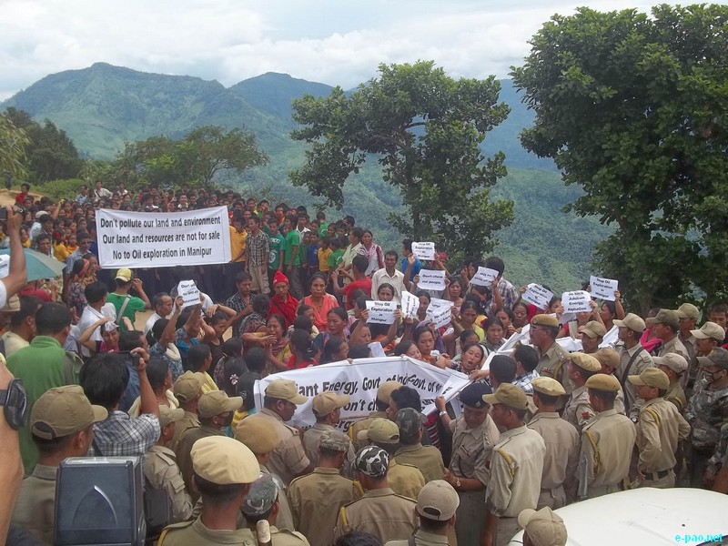 Nungba Protest against Oil Exploration at a Public Hearing :: August 17, 2012