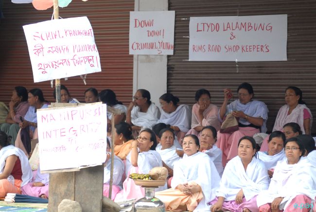 Sit-In-Protest at Lalambung, Imphal :: May 09 2010