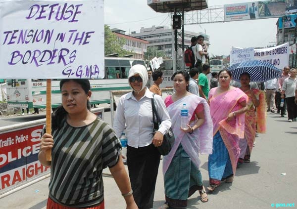 Peace Rally protesting the tension in Manipur at Guwahati :: May 11 2010