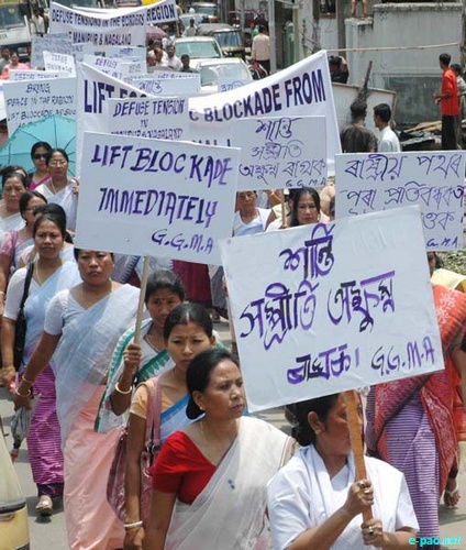 Peace Rally protesting the tension in Manipur at Guwahati :: May 11 2010