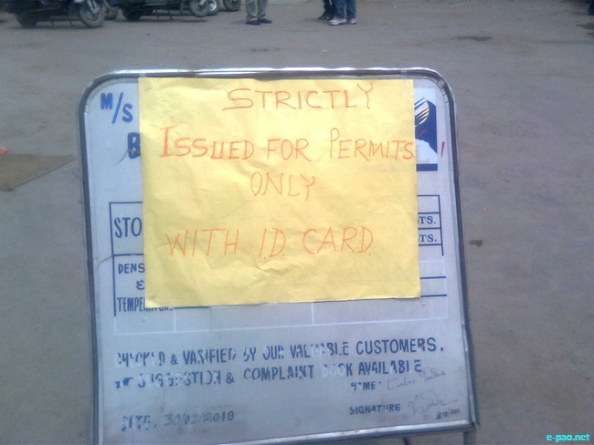 Petrol scarcity in Imphal City @ Bijopy Govinda :: May 17 2010
