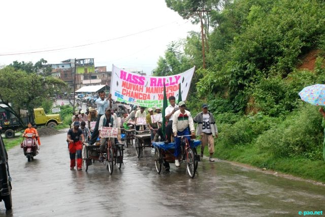 Rickshaw Driver Rally against the blockade of National Highway :: 29 May 2010