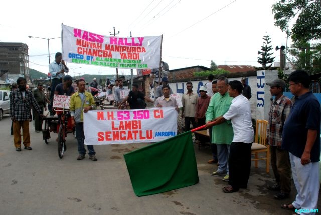 Rickshaw Driver Rally against the blockade of National Highway :: 29 May 2010