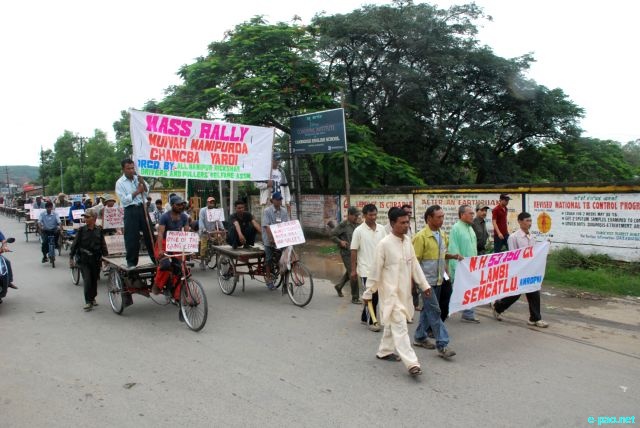Rickshaw Driver Rally against the blockade of National Highway :: 29 May 2010