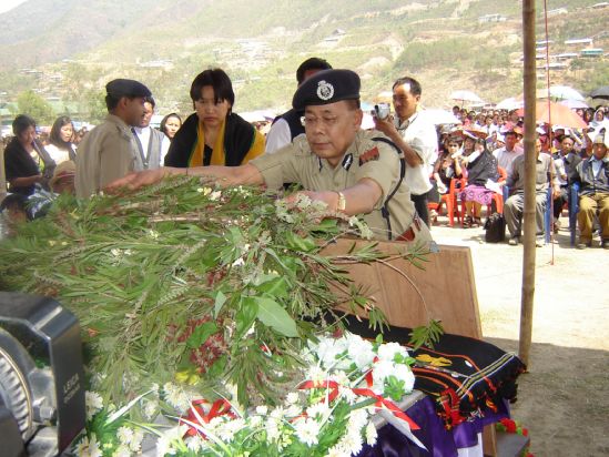Hrinii Hubert and Muhini Martin's Funeral at Senapati :: April 4, 2007