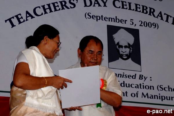 Teacher's Day Celebration by Edn(S) Govt of Manipur :: September 05 2009