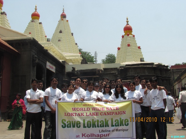Worldwide Save Loktak Lake Campaign at Kolhapur, Maharashtra :: 11 April 2010