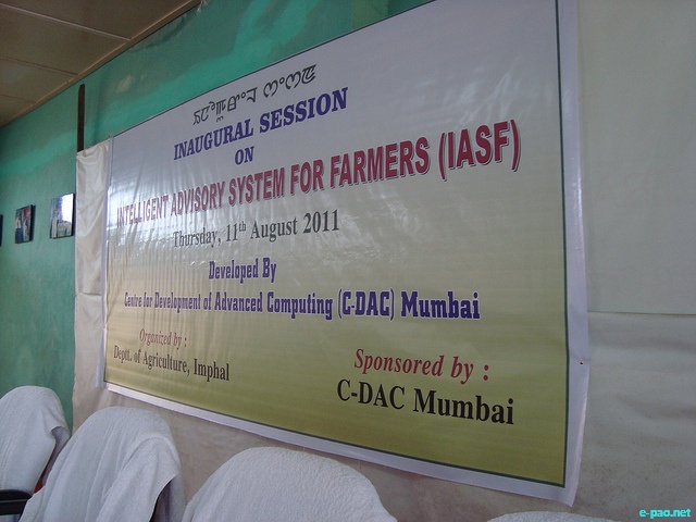 Intelligent Advisory System for Farmers (IASF) at Imphal :: 11 August 2011