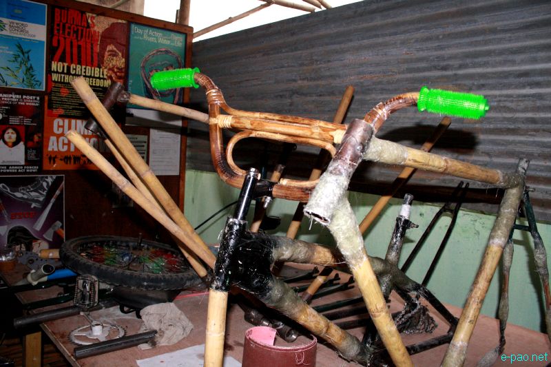 Environmentally friendly Cycles made from bamboo by Manipur Cycle Club :: April 1-4 2012