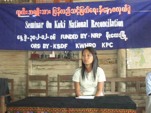 Seminar on Kuki National Reconciliation, Moreh, December 2nd 2006
