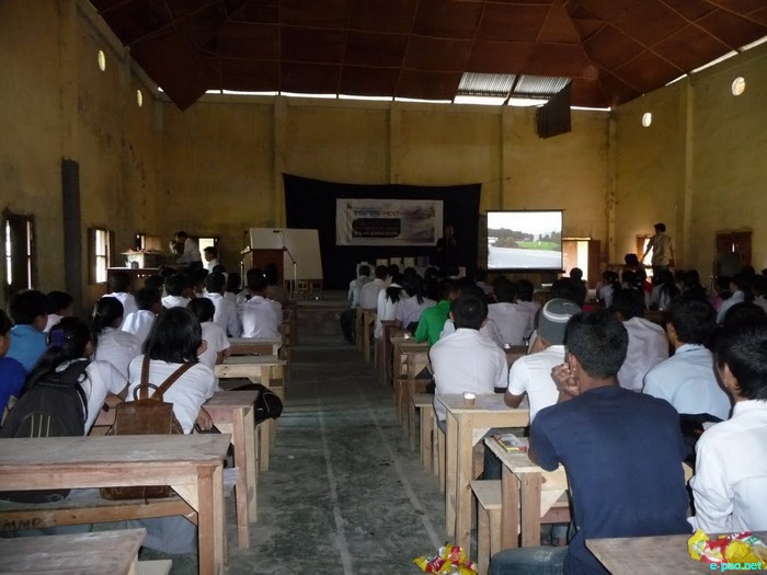 A presentation at at Moirang Multipurpose Higher Secondary School, Moirang on 09th Oct, 2011