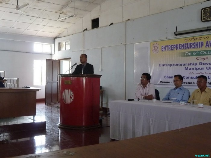 Entrepreneurship Awareness Programme at Manipur University :: 09th Oct, 2011