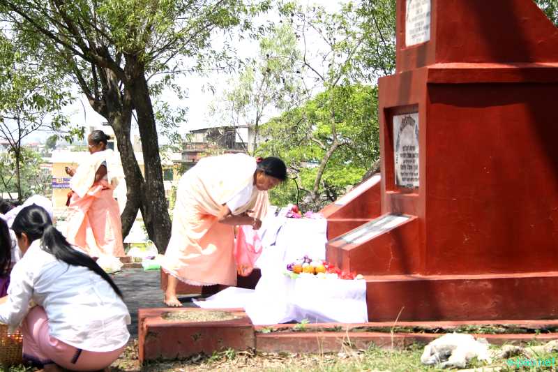 Meekap Thokpa Numit (Realisation Day Observation) at Historical Monument Pishum Ching, Singjamei :: April 17 2012