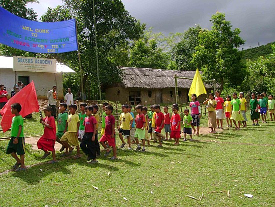 SACSAS School at Maobam, In Churachandpur district about 10 kms from Moirang Lamkhai