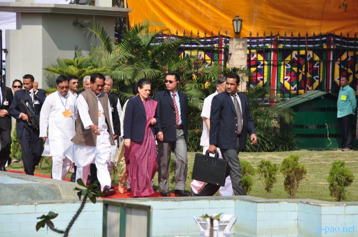 UPA chairperson Sonia Gandhi visits Manipur : 12th November 2010