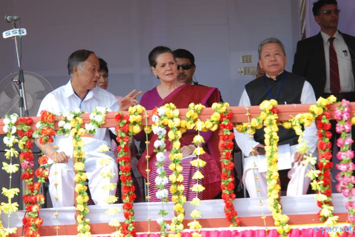 UPA chairperson Sonia Gandhi visits Manipur : 12th November 2010
