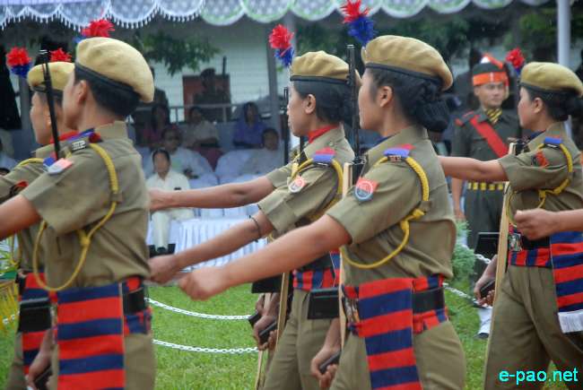 Independence Day Observation  at Ist Manipur Rifle Parade Ground , Imphal :: 15 August 2011