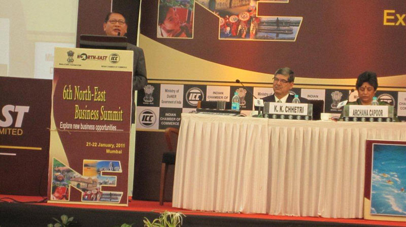 6th North East Business Summit held on 21st and 22nd Jan 2011 at Intercontinental, Mumbai