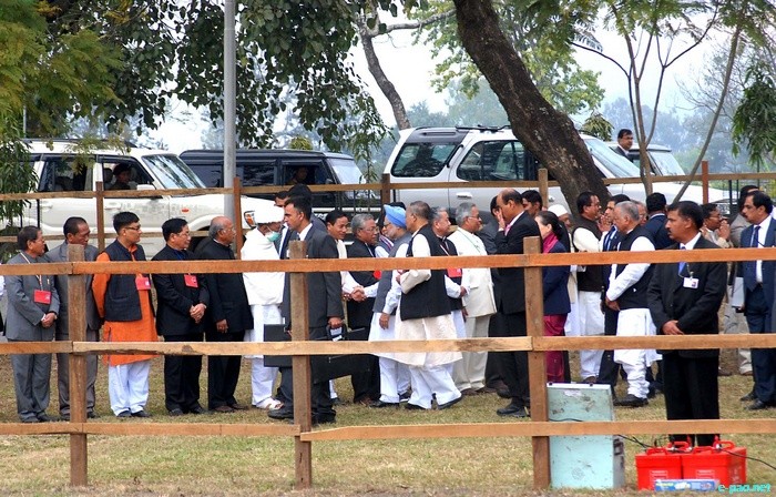 Prime Minister Dr Manmohan Singh and UPA Chairperson Sonia Gandhi visit Imphal :: 03 December 2011