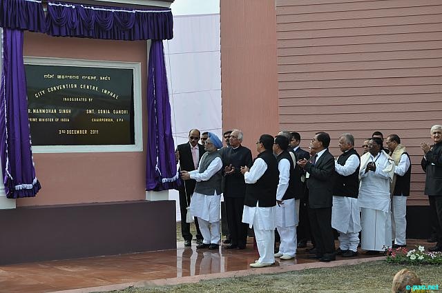 Prime Minister inaugurating the City Convention Centre on Dec 3 2011