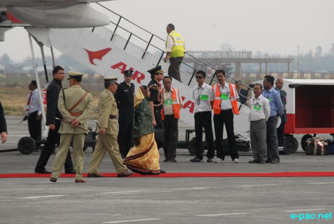 Pratibha Devisingh Patil - President of India visit to Imphal :: 10 March 2011
