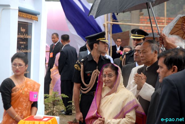 Pratibha Devisingh Patil - President of India visit to Imphal :: 11 March 2011
