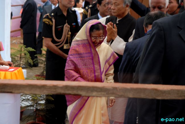 Pratibha Devisingh Patil - President of India visit to Imphal :: 11 March 2011