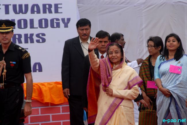 Pratibha Devisingh Patil - President of India visit to Imphal :: 11 March 2011