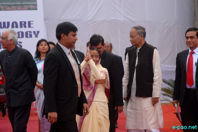 Pratibha Devisingh Patil - President of India visit to Imphal :: 11 March 2011
