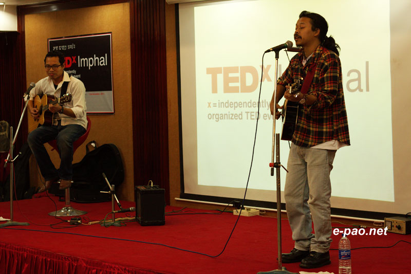 Imphal Talkies with front man Ronid (Akhu) Chingangbam (vocals) and Sachidananda Angom (guitars) enthralling the TEDxImphal in Dec 2011