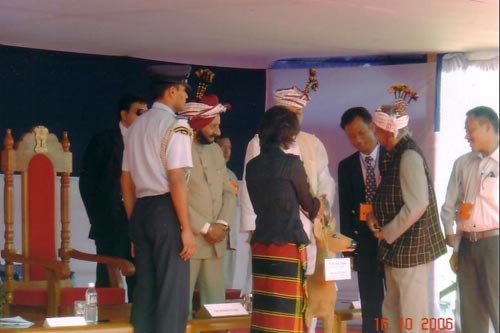 President of India visit to Bunglon, Churachandpur 2006