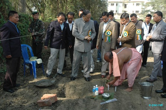 Foundation Stone laying for Manipur Olympic Bhavan :: January 31 2009
