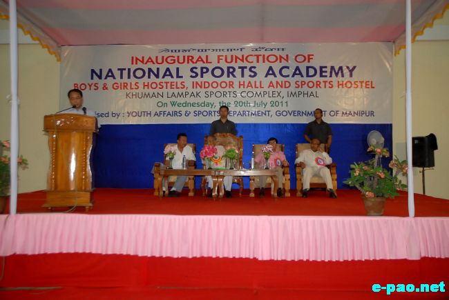 Sports Hostels, Indoor Stadium inuagurated at Khuman Lampak Complex :: July 20 2011