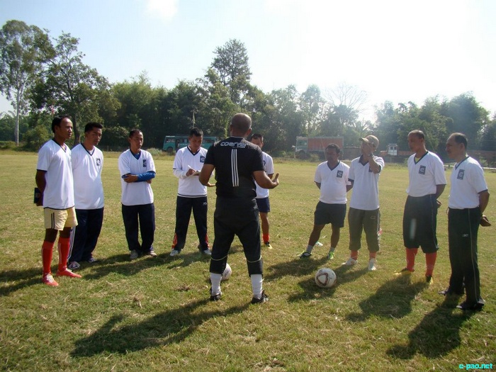 3 day - Football Coach interactions and training to young Boys and Girls in Imphal :: November 2011